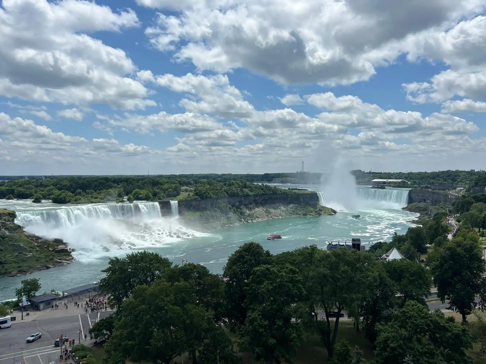 Full panorama of American and Horseshoe Falls