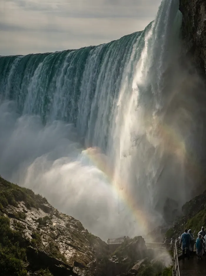 Niagara Falls close up mist and power